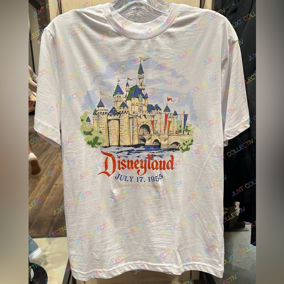 Disneyland Resort Attractions Icons July 1955 Castle Graphic Shirt - Picture 1 of 5